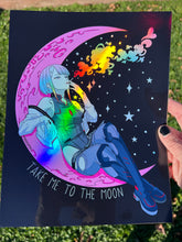 Take Me To The Moon Holographic Print