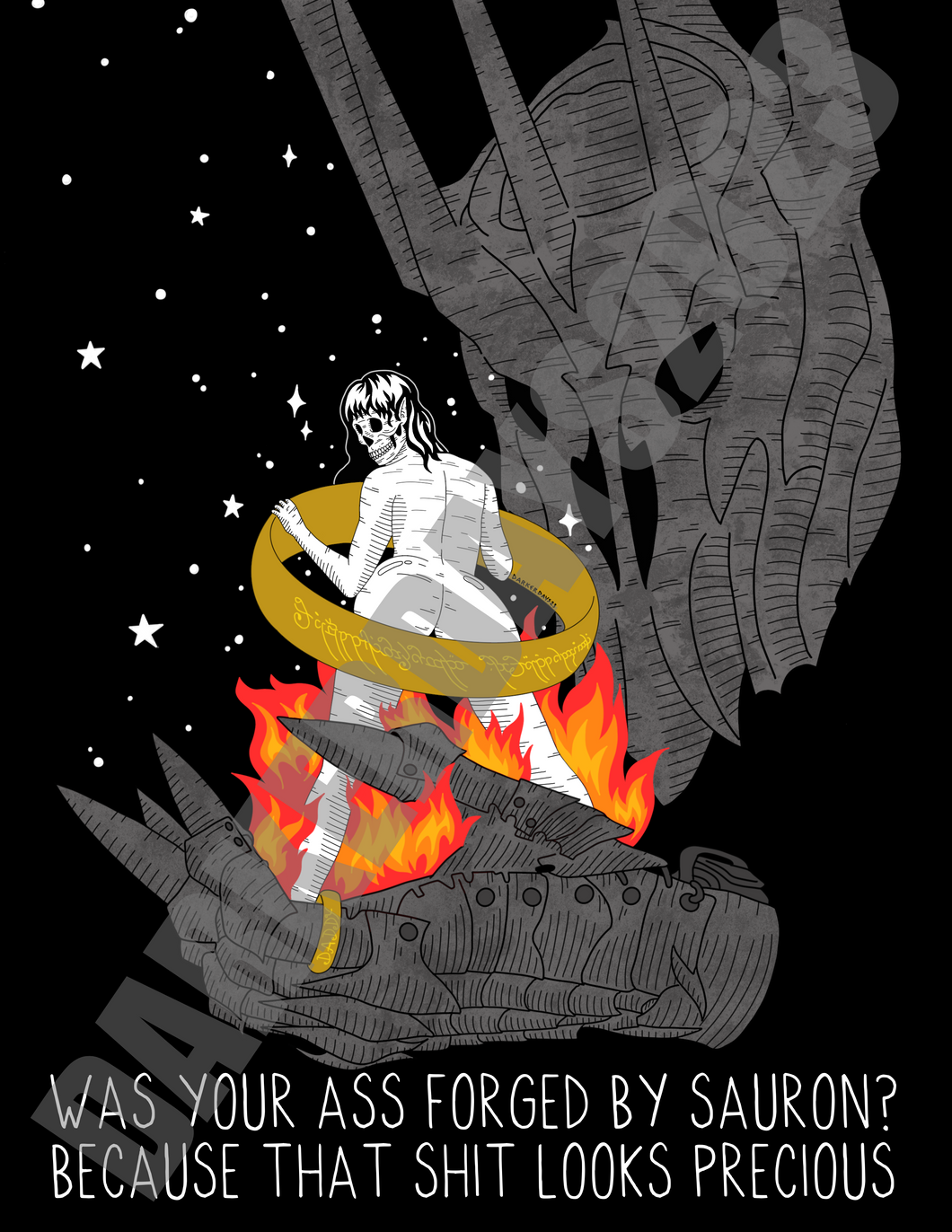 Forged By Sauron Print