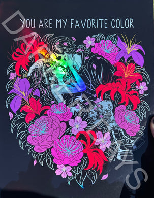Favorite Color Holographic Print