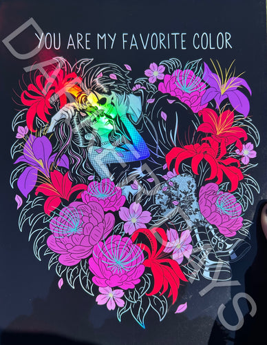 Favorite Color Holographic Print