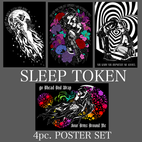 4pc. Sleep Token Poster Set