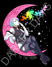 Take Me To The Moon Holographic Print