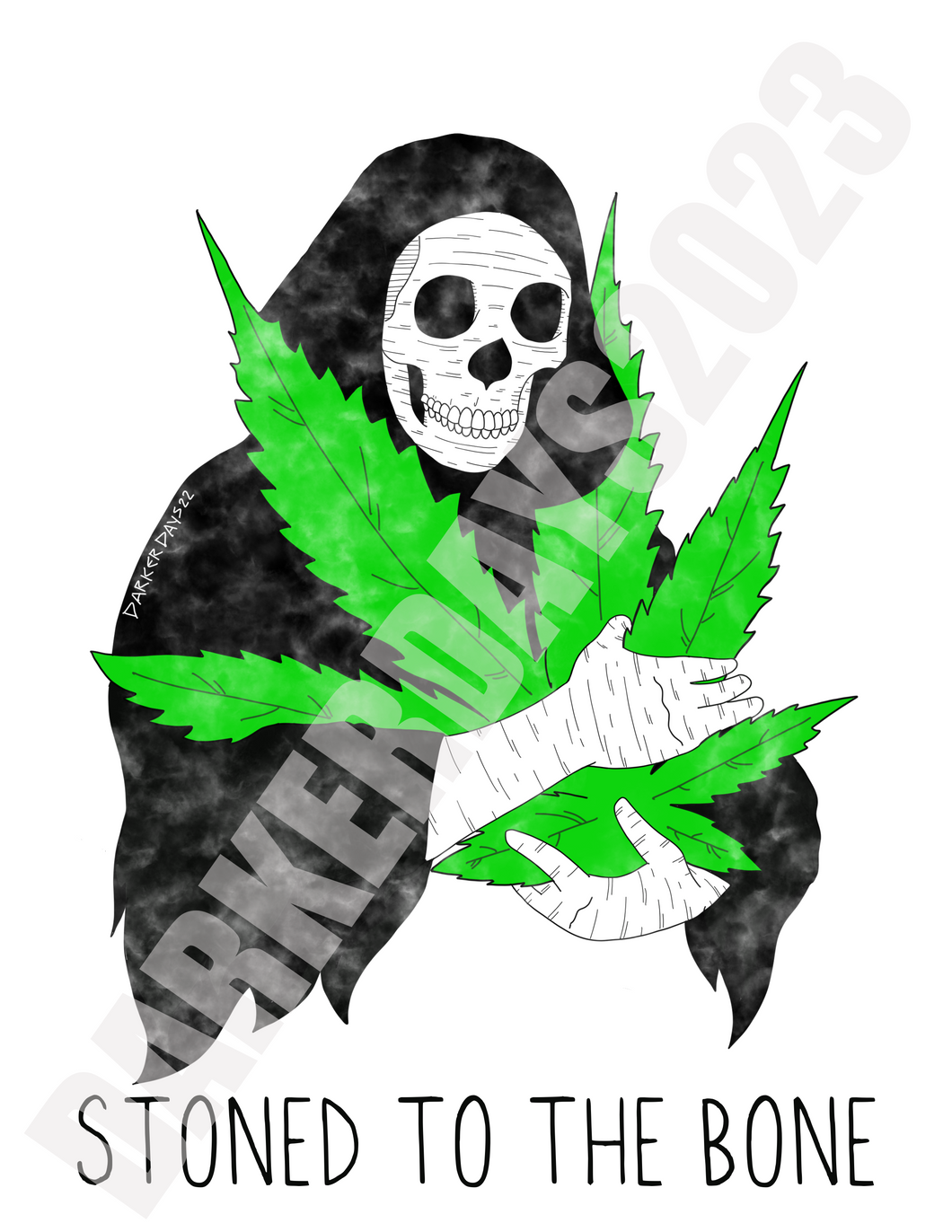 Stoned To The Bone Print