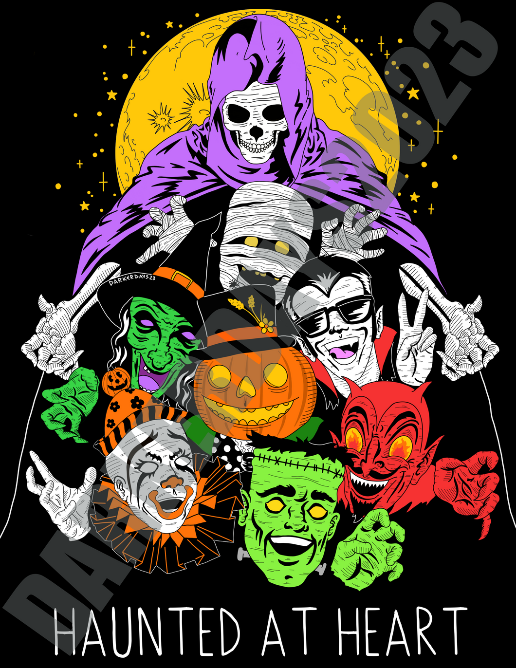 Haunted At Heart Print