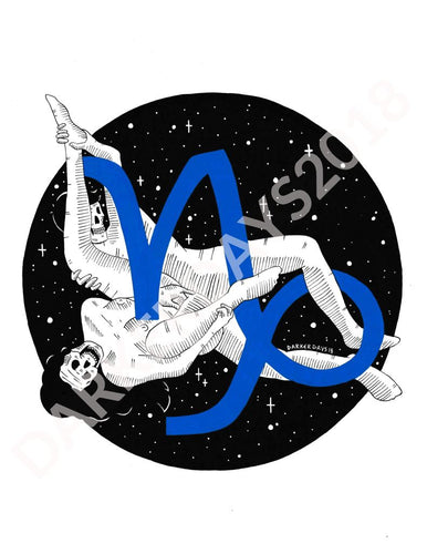 Capricorn Original Illustration Illustrations