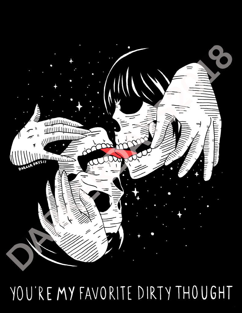 My Favorite Dirty Thought Print Throwback Prints
