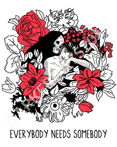 Everybody Needs Somebody Print Throwback Prints
