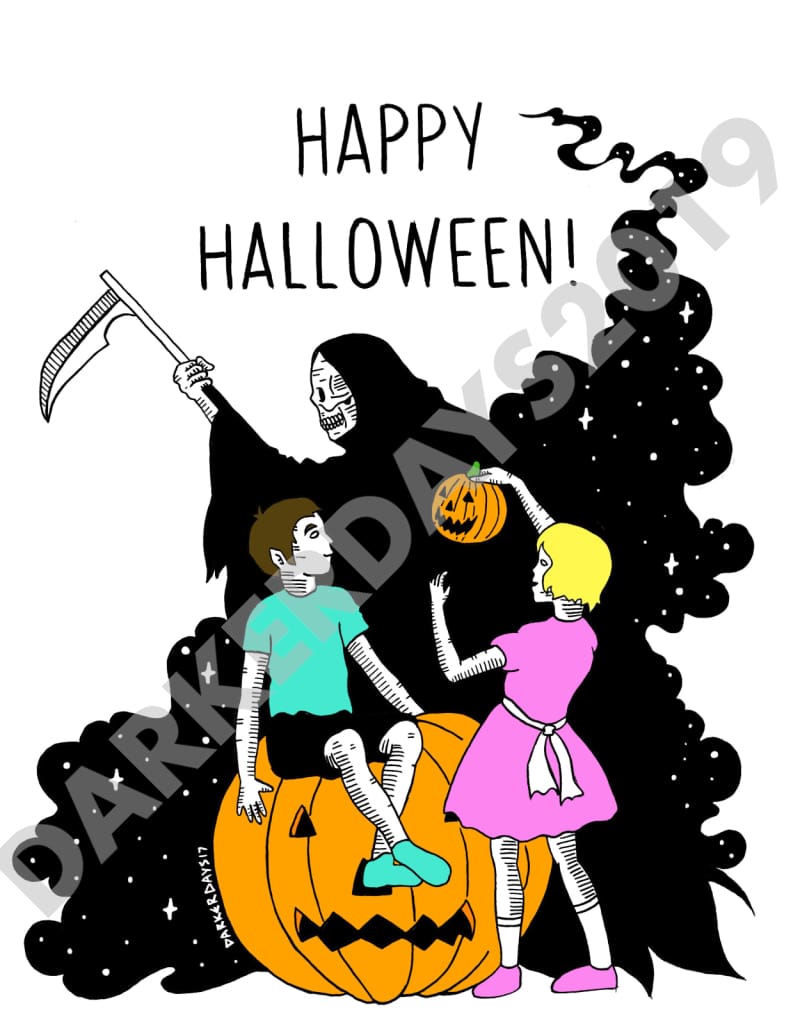 Happy Halloween Print Throwback Prints