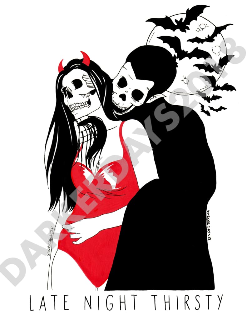 Late Night Thirsty Print Collab. W/@dvrkshines Prints
