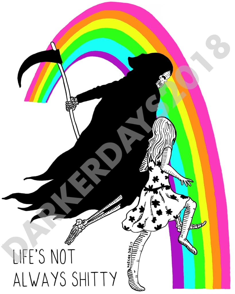 Lifes Not Always Shitty Print Throwback Prints