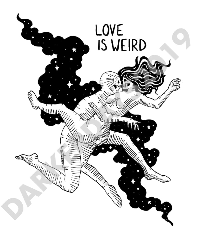 Love Is Weird Print Throwback Prints