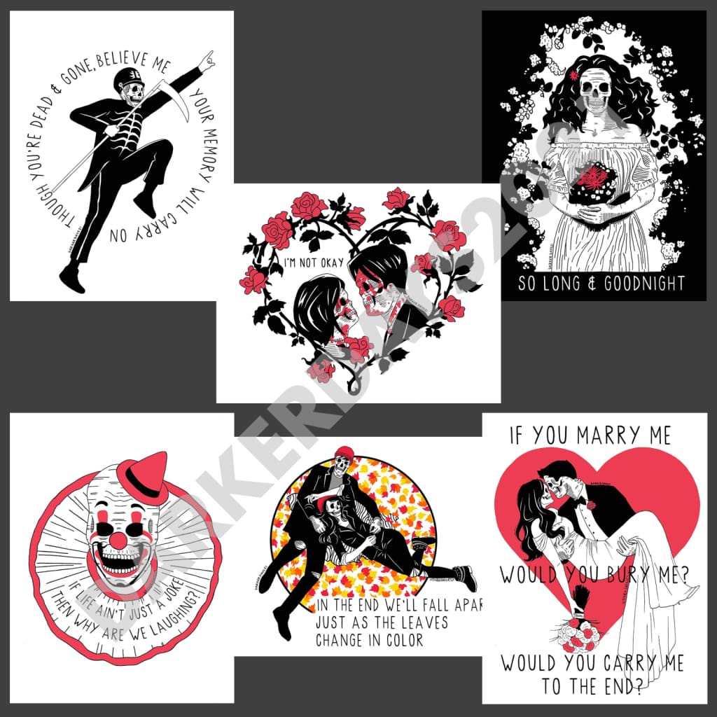 My Chemical Romance 6pc. Print Package