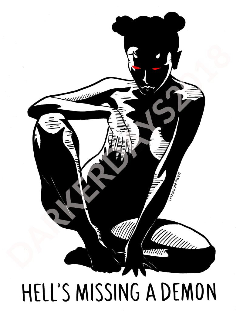 Missing A Demon Print Throwback Prints