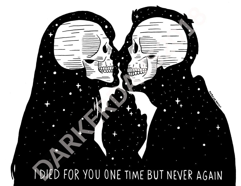 Never Again Print Throwback Prints