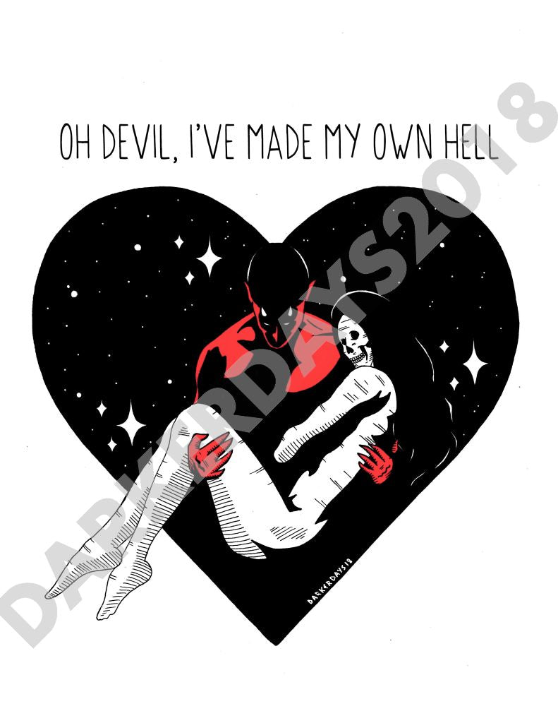 Oh Devil Print Prints
