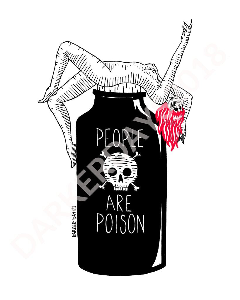 People Are Poison Print Throwback Prints