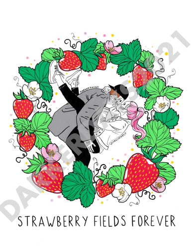 Strawberry Fields Original Illustration Collab w/@dvrkshines