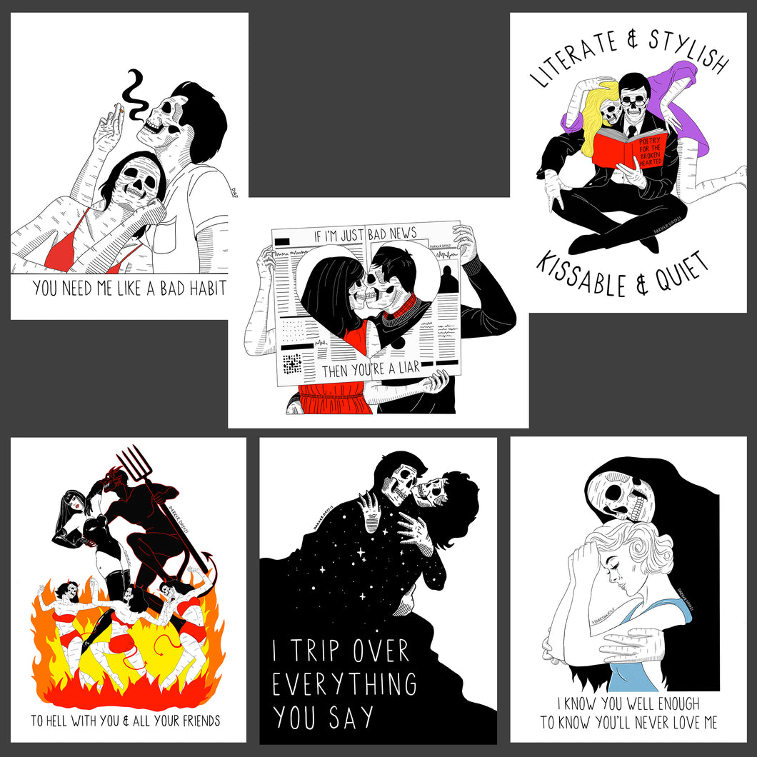 Taking Back Sunday 6pc. Print Package