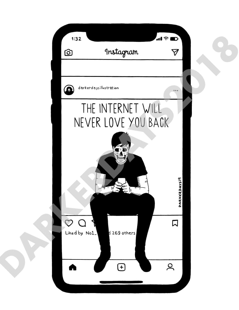 The Internet Will Never Love You Print Prints