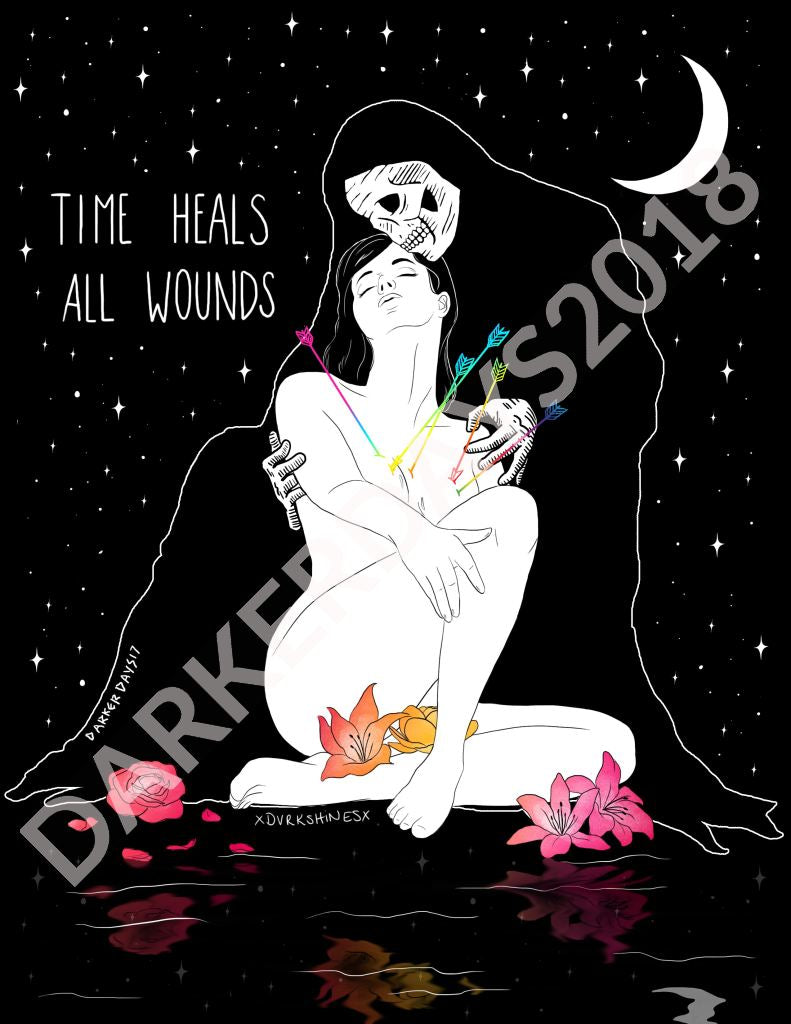 Time Heals All Wounds Print Throwback Prints