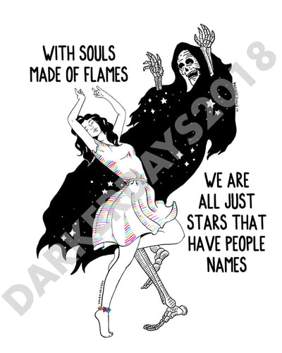 Souls Made Of Flames Print Throwback Prints