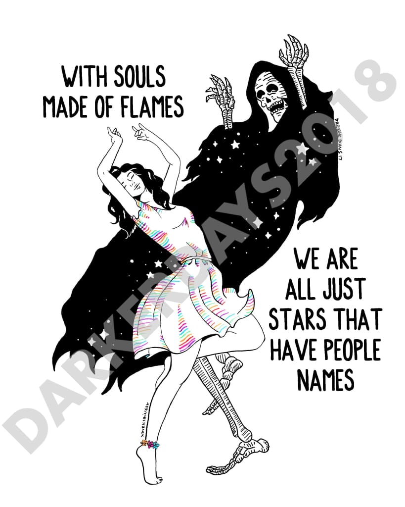 Souls Made Of Flames Print Throwback Prints